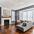 Load image into Gallery viewer, SKARA 52 inch 3 - Blade Flush Mount No Light Ceiling Fan with Remote - LEDMyPlace