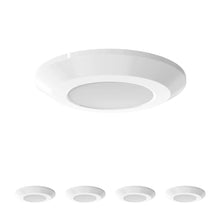 Load image into Gallery viewer, Slim LED Puck Light, 3-Piece Kit With 12V Adaptor &amp; Wave Sensor Dimming , 3x3.5Watts, 3x200Lumens, ETL Listed, CCT Changeable (3000K/4000K/5000K), Hand Wave Sensor, White