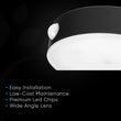 Load image into Gallery viewer, Smart Solar Outdoor LED Wall Lights with PIR Sensor, Round, HY06WSRB, Waterproof Outdoor Security Lights - LEDMyPlace