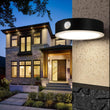 Load image into Gallery viewer, Smart Solar Outdoor LED Wall Lights with PIR Sensor, Round, HY06WSRB, Waterproof Outdoor Security Lights - LEDMyPlace