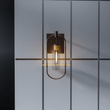 Load image into Gallery viewer, Smyth Indoor Wall Sconce, E26 Socket 1X60W, Clear Glass, Bronze, 22 1/4" H x 12 1/2" W, Extends 7 1/2" from the wall - LEDMyPlace