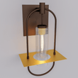Load image into Gallery viewer, Smyth Indoor Wall Sconce, E26 Socket 1X60W, Clear Glass, Bronze, 22 1/4" H x 12 1/2" W, Extends 7 1/2" from the wall - LEDMyPlace