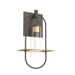 Load image into Gallery viewer, Smyth Indoor Wall Sconce, E26 Socket 1X60W, Clear Glass, Bronze, 22 1/4" H x 12 1/2" W, Extends 7 1/2" from the wall - LEDMyPlace