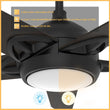 Load image into Gallery viewer, Sonnen 52'' Best Smart Ceiling Fan with Remote, Light Kit Included, Works with Google Assistant and Amazon Alexa,Siri Shortcut - LEDMyPlace