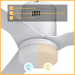 Load image into Gallery viewer, SPEZIA 52 inch 3 - Blade Flush Mount Smart Ceiling Fan with LED Light &amp; Remote - LEDMyPlace