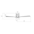 Load image into Gallery viewer, SPEZIA 52 inch 3 - Blade Flush Mount Smart Ceiling Fan with LED Light &amp; Remote - LEDMyPlace