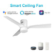 Load image into Gallery viewer, SPEZIA 52 inch 3 - Blade Flush Mount Smart Ceiling Fan with LED Light &amp; Remote - LEDMyPlace
