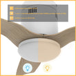 Load image into Gallery viewer, SPEZIA 52 inch 3 - Blade Flush Mount Smart Ceiling Fan with Remote &amp; LED Light - LEDMyPlace