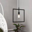 Load image into Gallery viewer, Square Shape Matte Black Pendant Light Fixture, E26 Base, UL Listed for Dry Location - LEDMyPlace