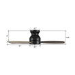 Load image into Gallery viewer, STANLEY 44 inch 3 - Blade Flush Mount No Light Ceiling Fan with Remote - LEDMyPlace