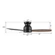 Load image into Gallery viewer, STANLEY 48 inch 3 - Blade Flush Mount No Light Ceiling Fan with Remote - LEDMyPlace
