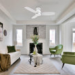 Load image into Gallery viewer, STANLEY 48 inch 3 - Blade Flush Mount No Light Ceiling Fan with Remote - LEDMyPlace