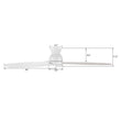 Load image into Gallery viewer, STANLEY 60 inch 3 - Blade Flush Mount No Light Ceiling Fan with Remote - LEDMyPlace
