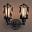 Load image into Gallery viewer, Steel Birdcage Wall Sconce Lighting Fixtures, Matte Black Finish, E26 Base, UL Listed, 3 Years Warranty