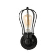 Load image into Gallery viewer, Steel Birdcage Wall Sconce Lighting Fixtures, Matte Black Finish, E26 Base, UL Listed, 3 Years Warranty - LEDMyPlace