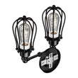Load image into Gallery viewer, Steel Birdcage Wall Sconce Lighting Fixtures, Matte Black Finish, E26 Base, UL Listed, 3 Years Warranty - LEDMyPlace