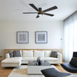Load image into Gallery viewer, STOCKTON 52 inch 5 - Blade Flush Mount Smart Ceiling Fan with LED Light &amp; Remote - LEDMyPlace