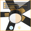 Load image into Gallery viewer, STOCKTON 52 inch 5 - Blade Flush Mount Smart Ceiling Fan with LED Light &amp; Remote - LEDMyPlace