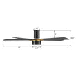 Load image into Gallery viewer, STOCKTON 52 inch 5 - Blade Flush Mount Smart Ceiling Fan with LED Light &amp; Remote - LEDMyPlace