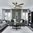Load image into Gallery viewer, STOCKTON 52 inch 5 - Blade Smart Ceiling Fan with LED Light &amp; Remote - LEDMyPlace
