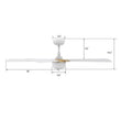 Load image into Gallery viewer, STOCKTON 52 inch 5 - Blade Smart Ceiling Fan with LED Light &amp; Remote - LEDMyPlace