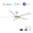 Load image into Gallery viewer, STOCKTON 52 inch 5 - Blade Smart Ceiling Fan with LED Light &amp; Remote - LEDMyPlace