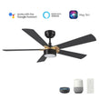 Load image into Gallery viewer, STOCKTON 52 inch 5 - Blade Smart Ceiling Fan with LED Light &amp; Remote - LEDMyPlace