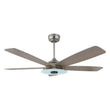Load image into Gallery viewer, Striker 52 in. 5 - Blade Best Smart Ceiling Fan with Dimmable LED Light, Silver/Light Wood Finish, Works w/ Remote Control/Alexa/Google Home/Siri - LEDMyPlace