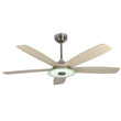 Load image into Gallery viewer, Striker 52 in. 5 - Blade Best Smart Ceiling Fan with Dimmable LED Light, Silver/Light Wood Finish, Works w/ Remote Control/Alexa/Google Home/Siri - LEDMyPlace