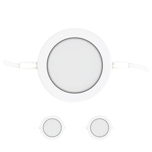 Load image into Gallery viewer, Swivel LED Puck Lights Kit with ETL List, Recessed or Surface Mount Design, CRI90, 3 - Piece Kit With 12V Adaptor &amp; Touch Dimmer, Linkable, 3x3.5 Watts, 750 Lumens, White - LEDMyPlace