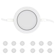 Load image into Gallery viewer, Swivel LED Puck Lights Kit with ETL List, Recessed or Surface Mount Design, CRI90, 3-Piece Kit With 12V Adaptor &amp; Touch Dimmer, Linkable, 3x3.5 Watts, 750 Lumens, White