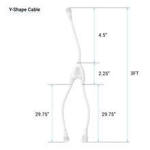 Load image into Gallery viewer, T8 4ft LED Freezer/Cooler Tube Light V Shape 18w 5000k Clear - Walk - in Cooler Light - LEDMyPlace