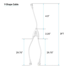 Load image into Gallery viewer, T8 4ft LED Freezer/Cooler Tube Light V Shape 18w 5000k Clear - Walk - in Cooler Light - LEDMyPlace