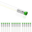 Load image into Gallery viewer, T8 4ft LED Tube/Bulb - Glass 18W 1620 Lumens 6500K Clear, Plug N Play, Double End Power - Ballast Compatible (Check Compatibility List) - LEDMyPlace