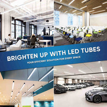 Load image into Gallery viewer, T8 4ft LED Tube/Bulb - Glass 18W 1800 Lumens 4000K Clear, Single Ended Power - Ballast Bypass - LEDMyPlace
