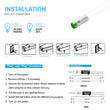 Load image into Gallery viewer, T8 4ft LED Tube/Bulb - Glass 18W 1800 Lumens 5000K Clear, Plug N Play, Double End Power - Ballast Compatible (Check Compatibility List) - LEDMyPlace