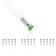 Load image into Gallery viewer, T8 4ft LED Tube/Bulb - Glass 18W 1800 Lumens 5000K Frosted, G13 Base, Single Ended Power - Ballast Bypass - LEDMyPlace