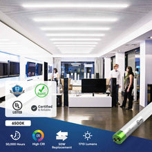Load image into Gallery viewer, T8 4ft LED Tube/Bulb - Glass 18W 1800 Lumens 6500K Frosted, Single Ended Power - Ballast Bypass - LEDMyPlace