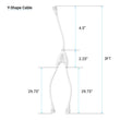 Load image into Gallery viewer, T8 5ft LED Freezer/Cooler Tube Light, V Shape, 36W 5000K, Clear, Refrigerator LED Light - Walk - in Cooler Light - LEDMyPlace