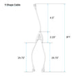 Load image into Gallery viewer, T8 5ft LED Freezer/Cooler Tube Light, V Shape, 36W 5000K, Clear, Refrigerator LED Light - Walk - in Cooler Light - LEDMyPlace