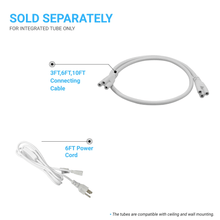 Load image into Gallery viewer, T8 8ft Integrated LED Tube Light 60W V Shape 5000K Daylight White, Clear, Linkable LED Lighting for Garage Warehouse, Upgraded Shop Lights, Plug and Play - LEDMyPlace