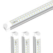 Load image into Gallery viewer, T8 8ft Integrated LED Tube Light 60W V Shape 5000K Daylight White, Clear, Linkable LED Lighting for Garage Warehouse, Upgraded Shop Lights, Plug and Play - LEDMyPlace