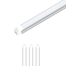 Load image into Gallery viewer, T8 8ft Integrated LED Tube Light 60W V - Shape 5000K Daylight White, Frosted, 8 Foot Plug and Play Linkable LED Shop Lights, Damp Location - LEDMyPlace