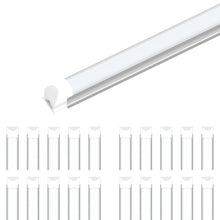 Load image into Gallery viewer, T8 8ft Integrated LED Tube Light 60W V - Shape 5000K Daylight White, Frosted, 8 Foot Plug and Play Linkable LED Shop Lights, Damp Location - LEDMyPlace