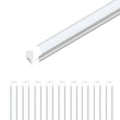 Load image into Gallery viewer, T8 8ft Integrated LED Tube Light 60W V - Shape 5000K Daylight White, Frosted, 8 Foot Plug and Play Linkable LED Shop Lights, Damp Location - LEDMyPlace