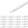 Load image into Gallery viewer, T8 8ft LED Tube/Bulb - 32/36/40/48W Wattage Adjustable, 130lm/w, 3000K/4000K/5000K/6500K CCT Changeable, Clear, R17D Base, - Ballast Bypass - LEDMyPlace