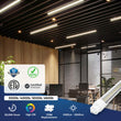 Load image into Gallery viewer, T8 8ft LED Tube/Bulb - 32/36/40/48W Wattage Adjustable, 130lm/w, 3000K/4000K/5000K/6500K CCT Changeable, Clear, R17D Base, - Ballast Bypass - LEDMyPlace