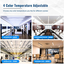 Load image into Gallery viewer, T8 8ft LED Tube/Bulb - 48w/40w/36w/32w Wattage Adjustable, 130lm/w, 3000k/4000k/5000k/6500k CCT Changeable, Clear, FA8 Single Pin, Double End Power - Ballast Bypass - LEDMyPlace