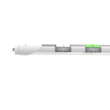 Load image into Gallery viewer, T8 8ft LED Tube/Bulb - 48w/40w/36w/32w Wattage Adjustable, 130lm/w, 3000k/4000k/5000k/6500k CCT Changeable, Frosted, FA8 Single Pin, Double End Power - Ballast Bypass - LEDMyPlace