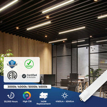 Load image into Gallery viewer, T8 8ft LED Tube/Bulb - 48w/40w/36w/32w Wattage Adjustable, 130lm/w, 3000k/4000k/5000k/6500k CCT Changeable, Frosted, FA8 Single Pin, Double End Power - Ballast Bypass - LEDMyPlace